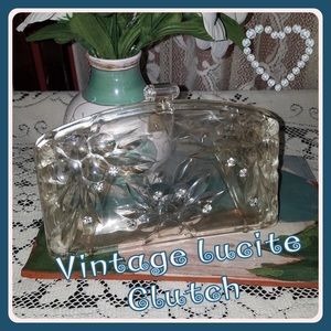 Vintage Lucite clutch